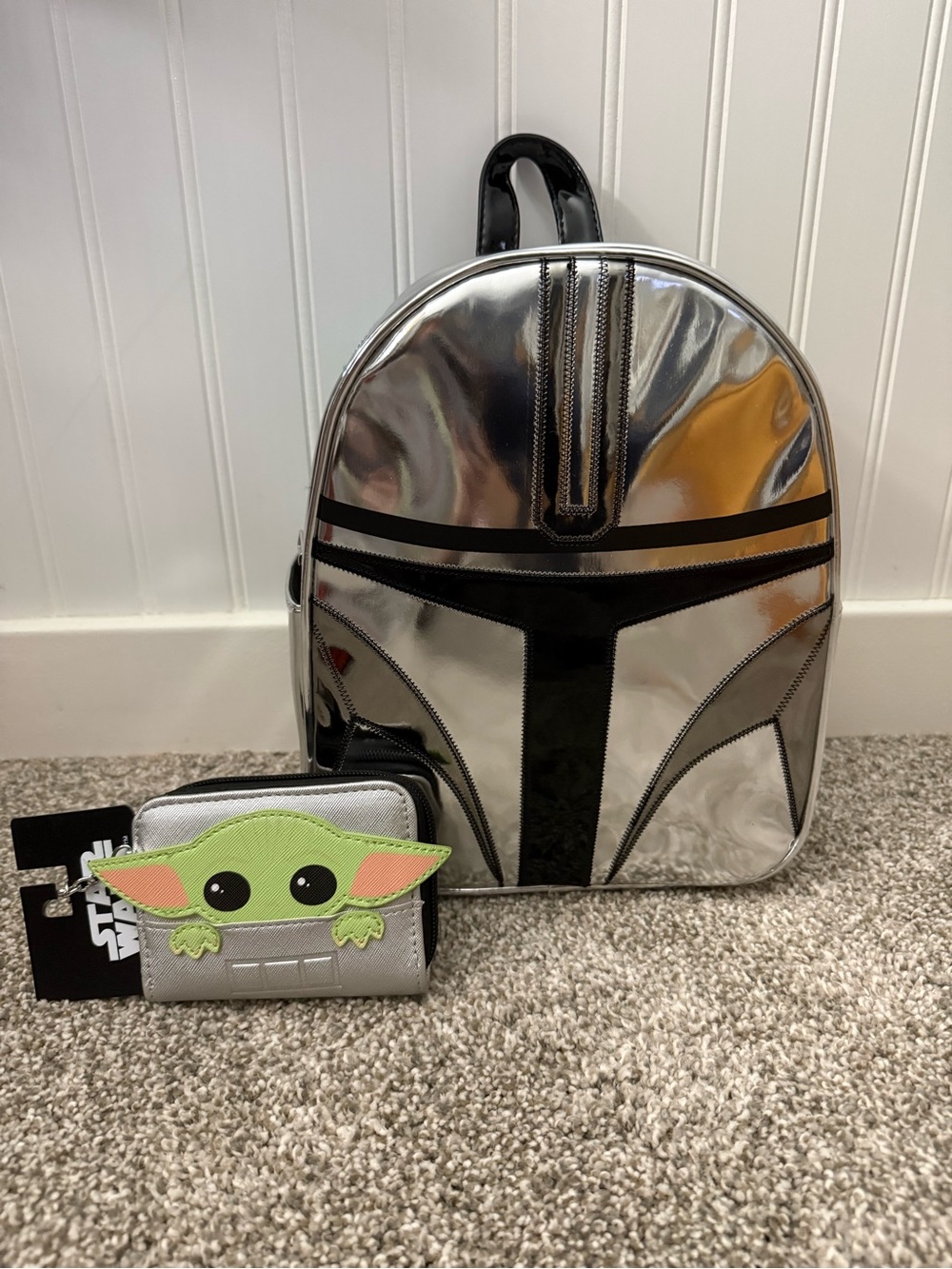 Star Wars The Mandalorian Backpack with Grogu Wallet